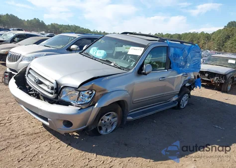 2002 Toyota Sequoia Limited z USA, uszkodzony, nr VIN 5TDZT38A52S087181
